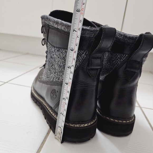 Timberland Britton Harris Tweed Boots Size US 9  Black & Grey Fall/Winter boots - Picture 12 of 12